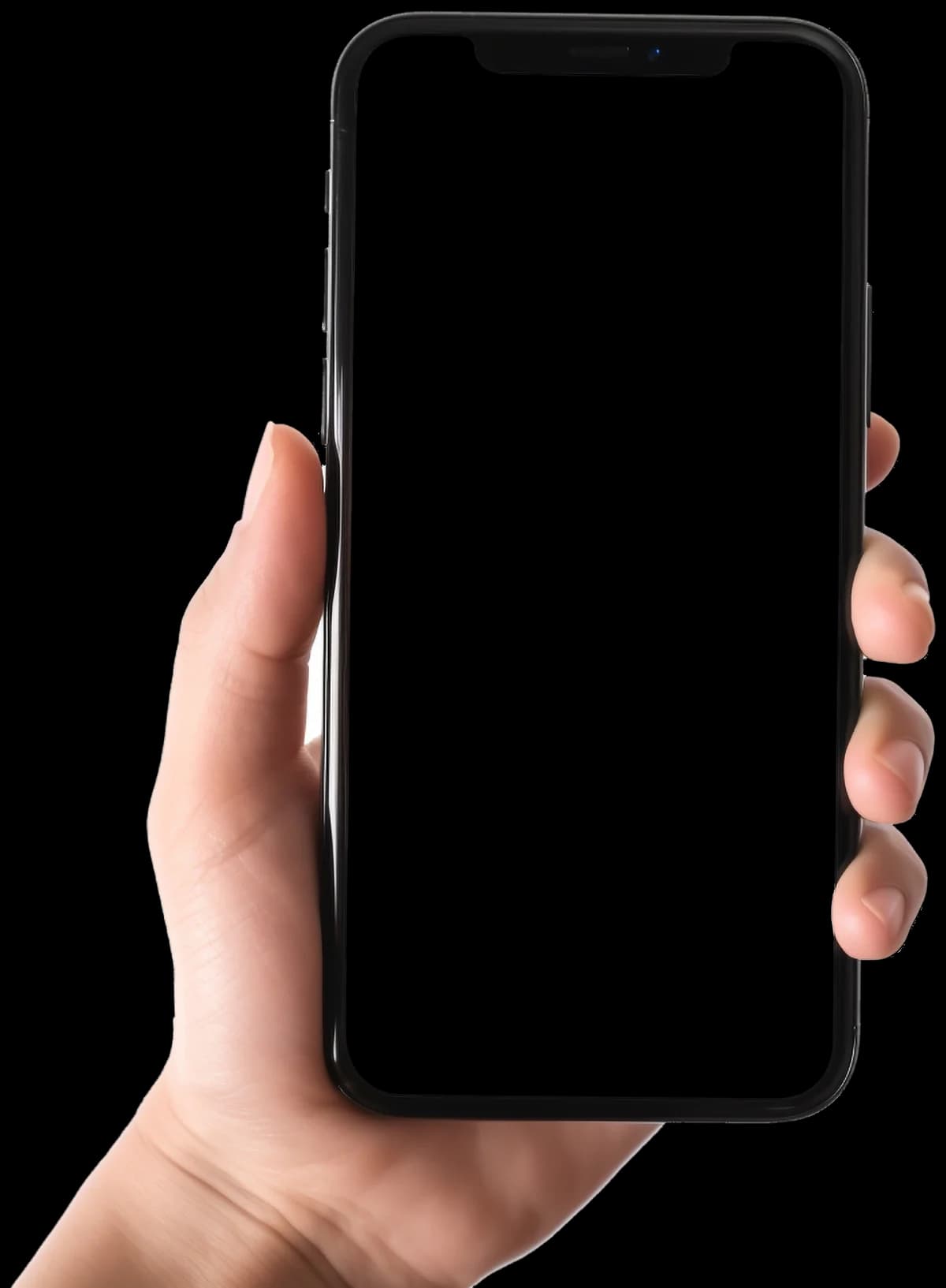 Mão segurando um celular com o Jarvis Finance aberto